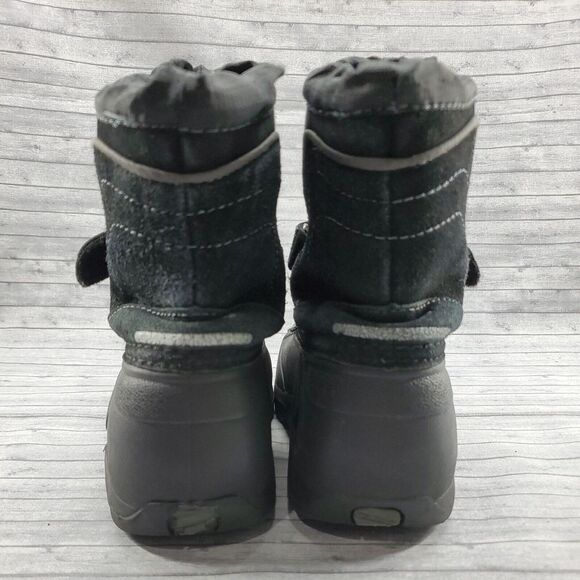 Totes Boys Youth Size 10 Winter Snow Waterproof Boots Black Trent - Picture 7 of 11